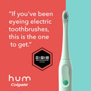 hum by Colgate Smart Battery Toothbrush Kit, Sonic Toothbrush with Travel Case and Replacement Head, Teal Colgate Store