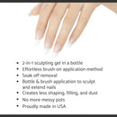 IBD Building Gel, Hard Gel Nail Extension, Bright White, 0.5 oz IBD