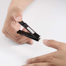 Nail Clippers Set, Ultra Sharp Fingernail and Toenail Clipper Cutters with Visibly Tin Case by HAWATOUR - Black HAWATOUR