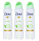 Dove Antiperspirant Deodorant Spray Moisturizing Cucumber & Green Tea 5oz, 3ct Dove