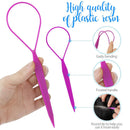 Teenitor 2 Pairs Hair Tail Tools, Hair Braid Accessories Ponytail Maker,French Braid Tool Loop for Hair Styling, 4pcs, 2 Colors Teenitor