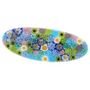 GlassOfVenice Murano Glass Millefiori Oval Hair Clip - Pastels GlassOfVenice