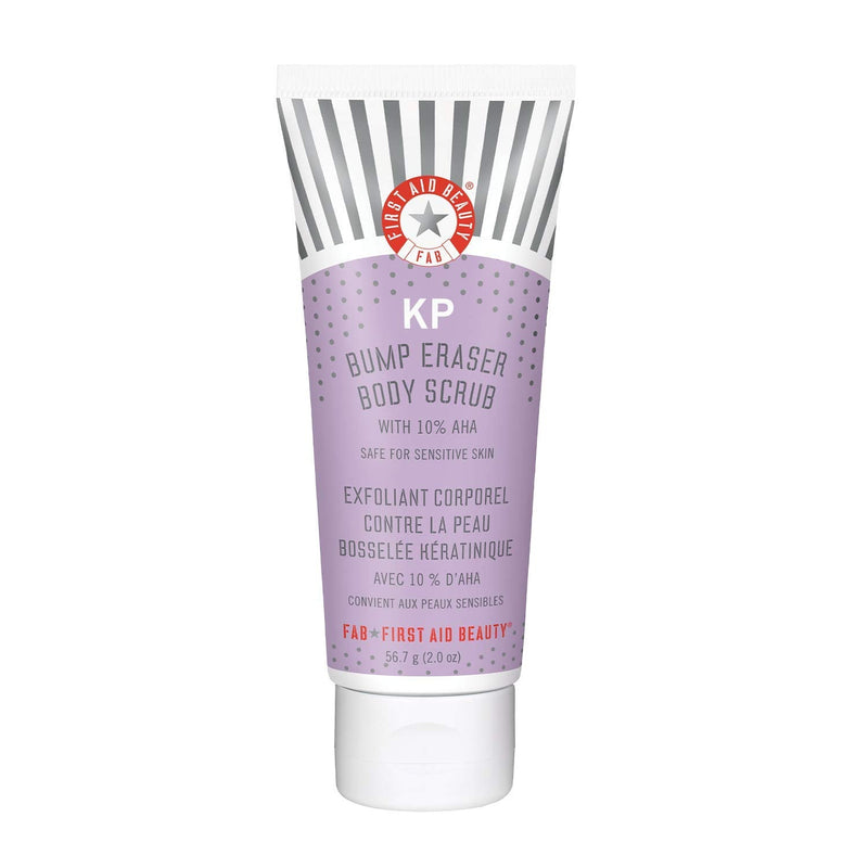 First Aid Beauty KP Bump Eraser Body Scrub Exfoliant for Keratosis Pilaris with 10% AHA 2 oz. First Aid Beauty