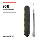 i08 - Nail Cleaner in Leather German FINOX Surgical Stainless Steel Nails Cleaning German Manicure Pedicure Tool GERmanikure Solingen GERmanikure