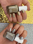 Eternal Collection – 4 Piece Set: Long Lasting, Quick Dry, Mirror Shine Nail Polish Set – Hardener, Bright and Shiny Finish - 0.46 Fluid Ounces Each (Metallics Flashback) Eternal