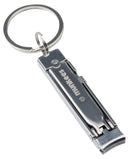 Munkees Ultra-Thin Nail Clippers Keychain, Mini Foldable Nail Cutter with Key Ring, Small Portable Stainless Steel Pocket Manicure Set for Travel, Camping, & Outdoors AceCamp