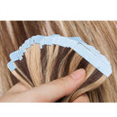 20 PCS Tape In Human Hair Extensions Seamless Skin Weft Invisible Hair Extensions Double Side Tape Hightlight Balayage Long Silk Straight (12'',40g/20pcs,