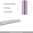 25 Pcs 100/180 Grits Nail File,Washable Double Sided Fingernail Files,Nail Files For Acrylic Nails,Professional Emery Boards for Natural,Gel Nails,Nail Styling Tools For Home and Salon Use Jutoe