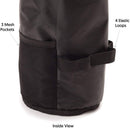 Jadyn B Cinch Top Compact Travel Makeup Bag and Cosmetic Organizer for Women (Deco Frond) Jadyn B