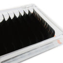 BEYELIAN MATTE Black Ellipse Flat Mink Eyelash Extensions Individual Semipermanent Lash Building D Curl 0.20mm 14mm BEYELIAN