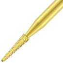 Pana 3/32" Sharp Point Bit Safety Nail Carbide Bit - Gold Color (Grit: Medium - M) for Electric Dremel Drill Machine PANA