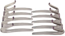 Parcelona French Crab Interlocking Clear Medium 2 1/4" Celluloid No Slip Ponytail Updo Clips Flexible Sturdy Hold Hair Clips Side Comb for Women and Girls, Made in France Parcelona