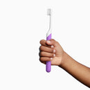 quip Kids Electric Toothbrush - Sonic Toothbrush with Small Brush Head, Travel Cover & Mirror Mount, Soft Bristles, Timer, and Rubber Handle - Purple Quip