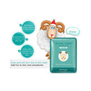 BIOAQUA Face Mask Sheet Enriched with Natural Serum for Radiant and Nourished Skin At Home Spa Moisturizing Facial with Fun Animal Characters: Panda Tiger Sheep Dog (4 Sheets Variety Pack) BIOAQUA