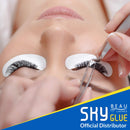 Super Strong Eyelash Extension Glue Sky S+ 5ml - Professional Black Bonding Adhesive for Long Lasting Semi Permanent Individual Lash Extensions - 1-2s Fast Drying / 6-7 Week Retention BEAU LASHES