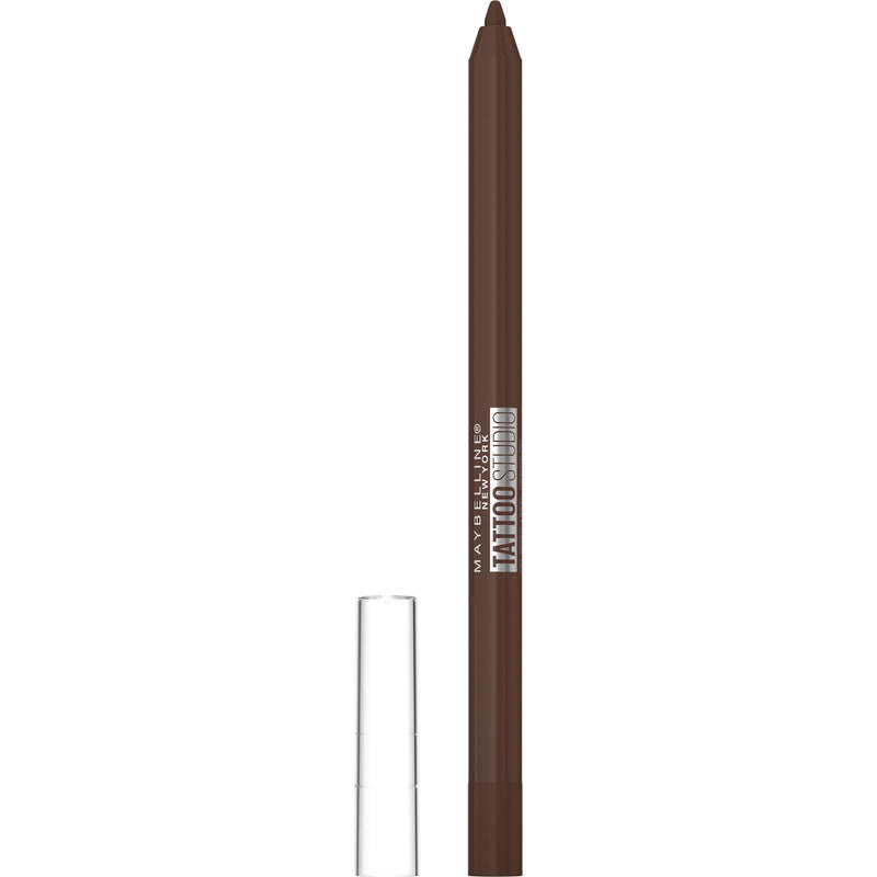 Maybelline TattooStudio Eyeliner Makeup Pencil, Effortlessly Glide On Smooth Gel Pigments With 36 Hour Wear, Waterproof, No Smudging, No Flaking, Smooth Walnut, 0.04 Oz Maybelline New York