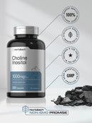Horbaach Choline Inositol 1000mg Supplement | 200 Capsules | Non-GMO, Gluten Free Infinity Warehouse