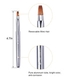 Rownyeon Travel Retractable Lip Brush Applicators Flat for Lipstick Gloss Creams Portable with Cap, Professional Makeup Brush for Women Girls As Christmas Gift and Halloween Makeup Tools Camdeez