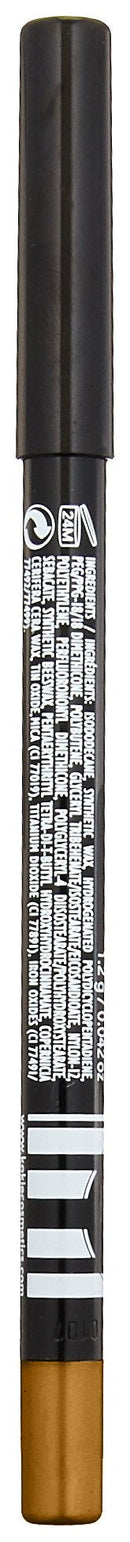 Kokie Cosmetics Waterproof Velvet Smooth Eyeliner Pencil, Gilded Gold, 0.042 Ounce Kokie