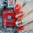 Whats Up Nails - 2 Metallic Stamping Polishes (Gold, Silver) Lacquer for Stamped Nail Art Design 7 Free Cruelty Free Vegan Whats Up Nails