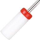 PANA Professional 3/32" Shank Size - Flat Top Small Barrel White Ceramic Bit Fine Grit - Nail Drill Bit for Dremel Machine PANA