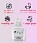 Sensitive Eyelash Extension Glue Stacy Lash 0.34fl.oz/10ml / 5-6 Sec Drying time/Retention – 4-5 Weeks/Professional Use Black Adhesive Infinity Warehouse