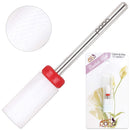 Beauticom Professional USA Ceramic White LARGE Barrel Bit Nail Drill (Grit: FINE) 3/32" Shank Size Beauticom