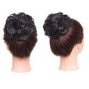 Hairro Messy Hair Bun Extensions Synthetic Updo Hair Scrunchy Highlight Chignons Donut Elastic Bride Bun Ponytail Hairpiece for Women 1 Piece