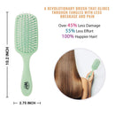 Wet Brush Go Green Tea Tree Oil Infused Detangling Hair Brush - Pain-Free Ultra-Soft Detangler Bristles Glide Through Tangles with Ease - Protects Against Split Ends - 100% Plant-Based Plastic Wet Brush