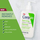 CeraVe Hydrating Cream-to-Foam Cleanser | Makeup Remover and Face Wash With Hyaluronic Acid | Fragrance Free | 19 Ounce CeraVe