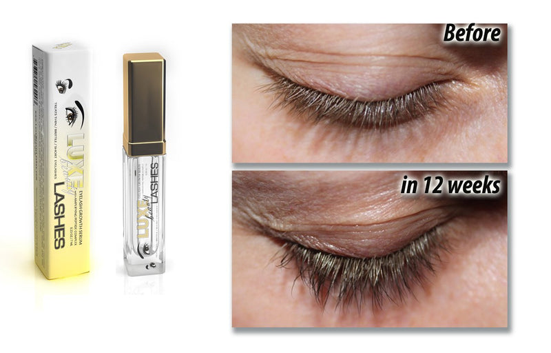 Luxe Beauty Lashes Eyelash Growth Serum - Longer, Fuller, Lush Lashes and Eyebrows - all Natural Lash and Thicker Eyelashes and Fuller Eyebrows - 0.23 ounce LUXE Beauty Lash & Brow Growth Products