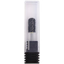 USA Pana 3/32" Safety Nail Carbide - Smooth Round Top Large Barrel Head for Electric Dremel Drill Machine - Grit Size: (5XC to Extra Fine) (4X Coarse, Large Barrel - DLC Black) PANA