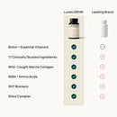 Lunos Grow Hair Growth Supplements - 17 Ingredient Formula with Biotin, Saw Palmetto, & Marine Collagen for Thicker, Fuller Hair - Hair Growth Vitamins for Women & Men Infinity Warehouse