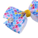 12Pcs/18Pcs 5 INCH Hair Bows Ribbon Hair Bow Alligator Clips including unicorn hair bow rainbow hair bow (5IN, 6) JOJO BOW
