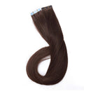 Benehair Medium Brown Tape in Human Hair Extensions 40 Pieces 100g 18inch Tape on Seamless Skin Weft Long Straight Remy Hair Invisible Double Sided for Women