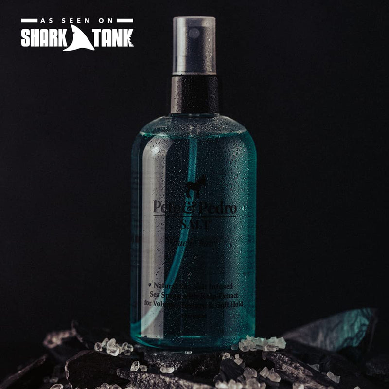 Pete & Pedro SALT - Natural Sea Salt Spray for Hair Men & Women, Adds Instant Volume, Texture, Thickness, & Light Hold | Texturizing & Thickening | As Seen on Shark Tank, 2.0 oz. Infinity Warehouse