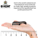 Kent 81T Tortoiseshell / Graphite X-Small Men's Beard and Mustache Pocket Comb, Fine Toothed Pocket Size for Facial Hair Grooming. Saw-cut of Cellulose Acetate, Hand Polished. Hand-Made in England KENT