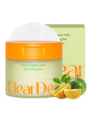 Green Tangerine Dual Peeling Pad – Korean Exfoliating Toner Pads with 4HA Complex, Jeju Citrus Vinegar, Oil Control, Dual-Sided Texture, Hydrating & Smoothing, 50 Pads Infinity Warehouse