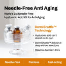 JEU'DEMEURE Dermishuttle Face Lifting Kit – Deep-Absorbing Needle-Free Serum with Collagen, Hyaluronic Acid, Peptide – Targets Wrinkles, Lifting & Skin Renewal Without Microneedling Infinity Warehouse