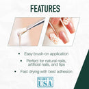 5 Second Brush-On Nail Glue 6 g, For Nail Tips, Full Cover Nails, And For Repairing Of Cracked, Split Natural Nails, 3 Packs IBD