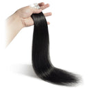 40 Pieces 100g Tape in Human Hair Extensions 12''-24'' Double Side Tape Seamless Skin Weft Rooted Natural Hair Extensions 40pcs Long Straight Silky (20 inch,