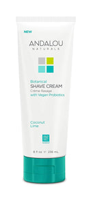 Andalou Naturals Coconut Lime botanical shave cream, 8 Ounce Andalou Naturals Store