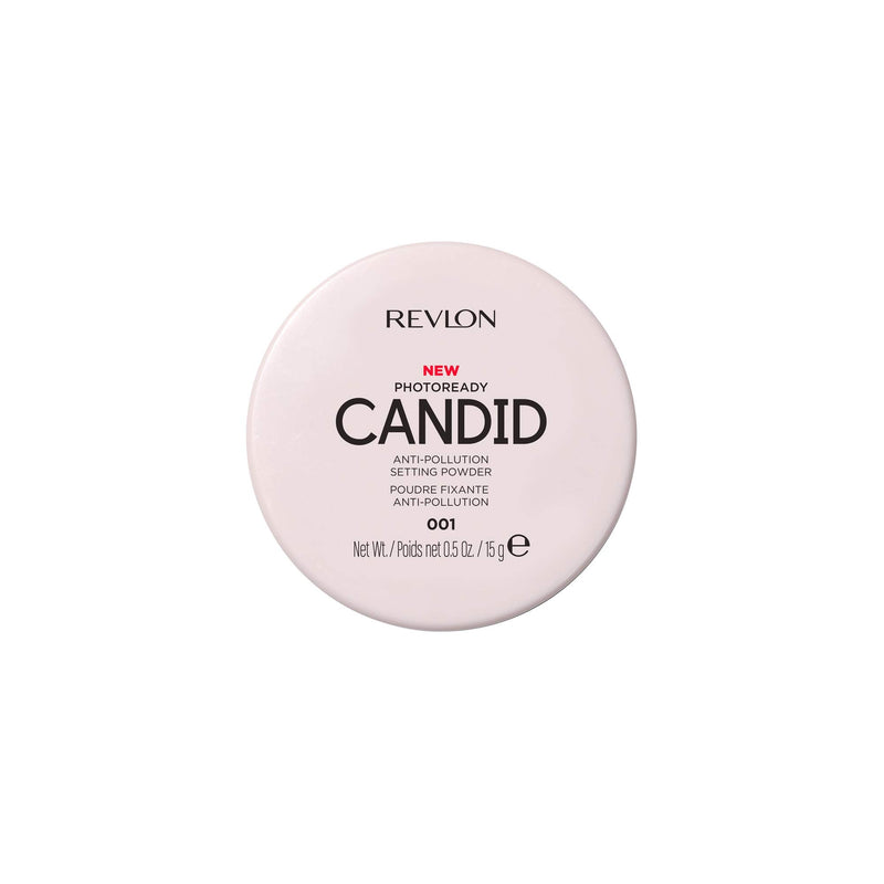 Revlon PhotoReady Candid Setting Powder, with Anti-Pollution, Antioxidant Ingredients, without Parabens, Pthalates and Fragrances, Shade Light, 0.5 Ounce REVLON