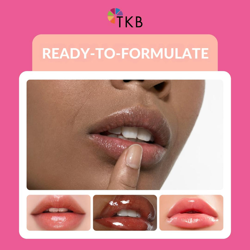 TKB Lip Gloss Base (Flexagel M)| Moisturizing, High Shine, Crystal Clear, Vegan and Cruelty free| Made in USA. (15 Ounce (Pack of 1)) Infinity Warehouse