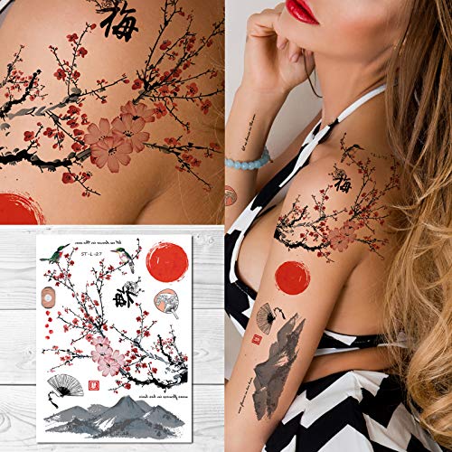 Supperb® Temporary Tattoos - Plum Blossom Dance in the sun Supperb