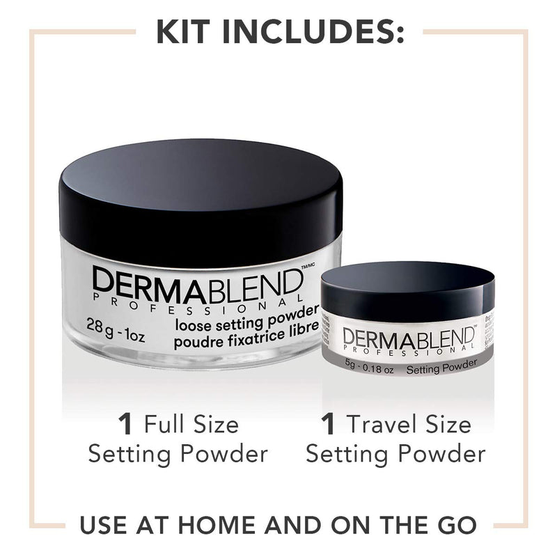 Dermablend Loose Setting Powder, Face Powder Makeup for Light, Medium and Tan Skin Tones, Mattifying Finish and Shine Control, 1oz martinandmark.com