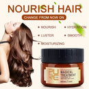Magical Hair Treatment Mask, Advanced Molecular Hair Roots Treatment Professtional Hair Conditioner, 5 Seconds to Restore Soft Hair, Instantly Service the Dry and Rough Hair Ends-60ml Stellar Express