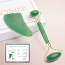 Deciniee Jade Roller for Face - 100% Real Natural Jade Face Roller and Gua Sha Massage Skin Care Tool - Anti Aging Jade Face Massager Facial Roller for Eye, Neck and Body Deciniee