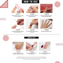 Bodiy Coffin Press on Nails Blue Ombre Long Fake Nails Ballerina Full cover Bling Falses Nails for Women and Girls (Pieces of 24) BODIY