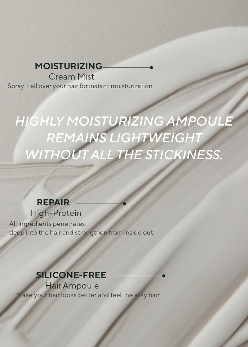 AROMATICA Quinoa Protein Hair Ampoule 3.38 fl. Oz - Vegan Protein Hair Serum for Silky Hair | Nourishing Dry, Damaged Hair | Silicone Free Infinity Warehouse